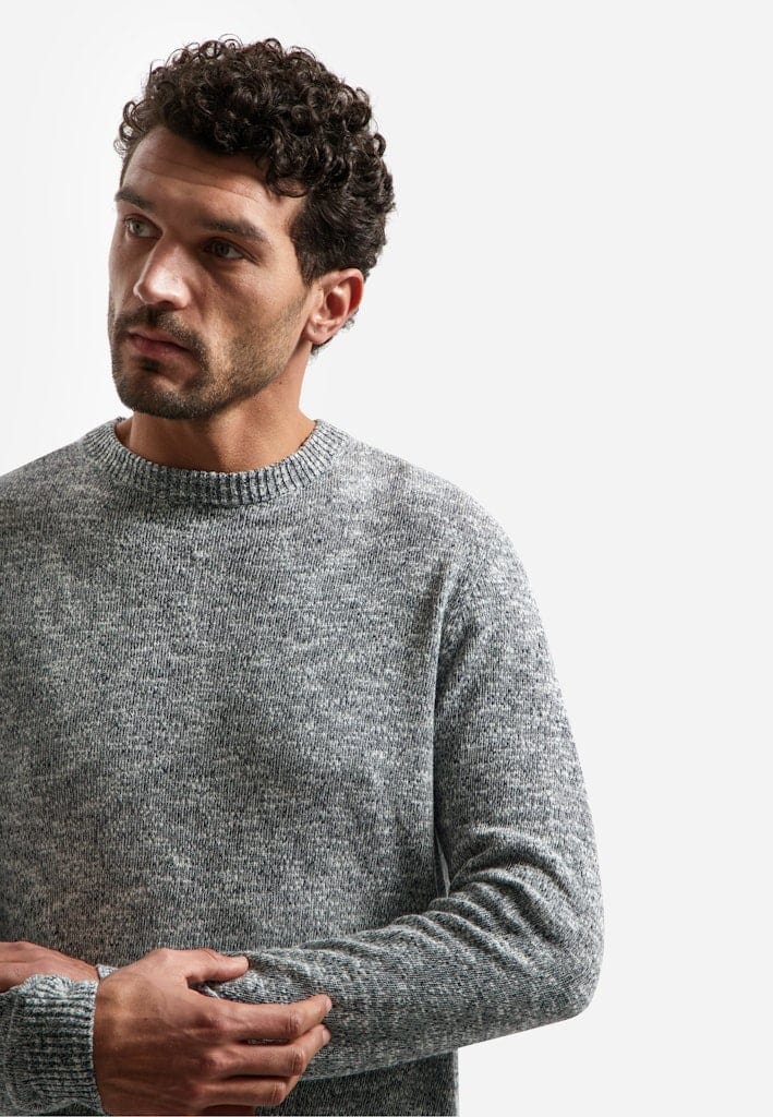Pullover Crewneck Melange With Linen