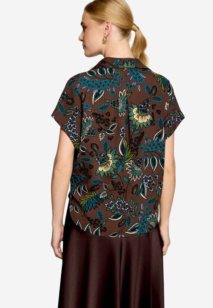 Bluse kurzarm mit Print