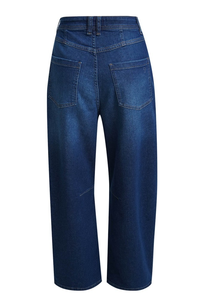 Barrel Leg Denim Pants