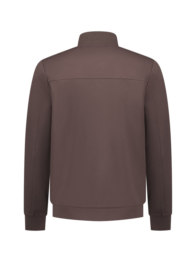 Sweater Full Zip Bomber Collar