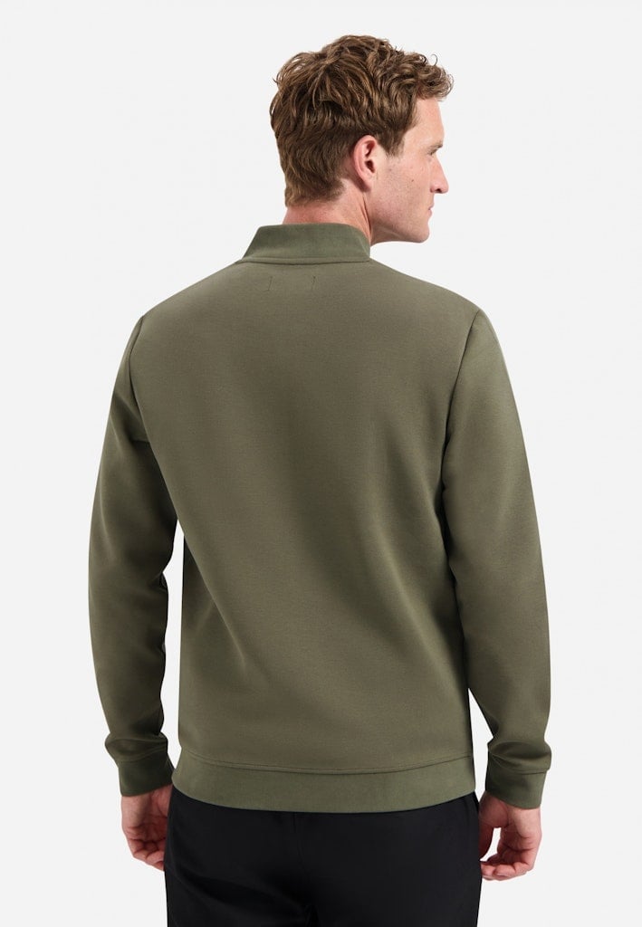 Sweater Full Zipper Pique Bomber