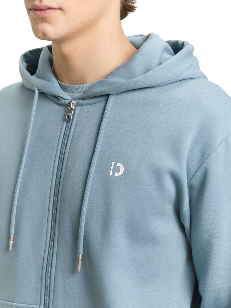 Hoodie Sweatjacke mit Logo-Print