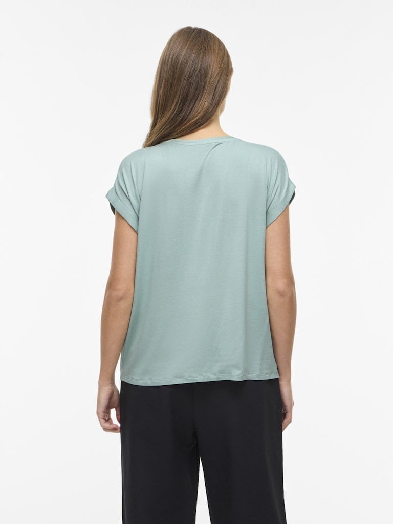 VIELLETTE S/S SATIN TOP - NOOS
