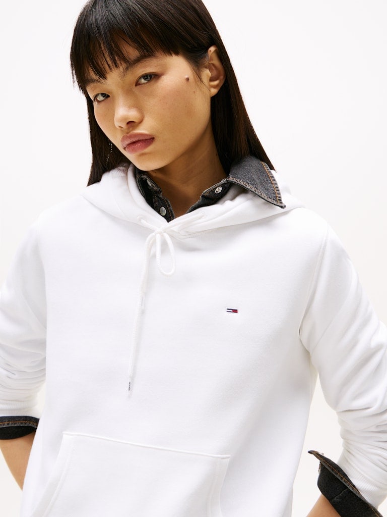 Flag Embroidery Brushed Fleece Hoody