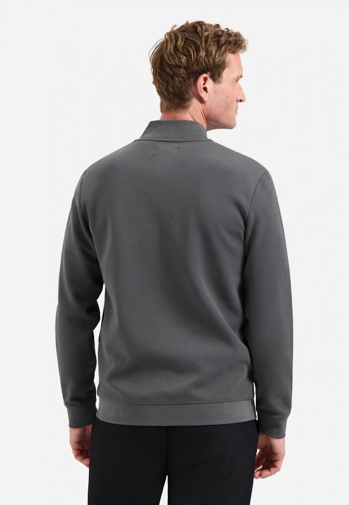 Sweater Full Zipper Pique Bomber