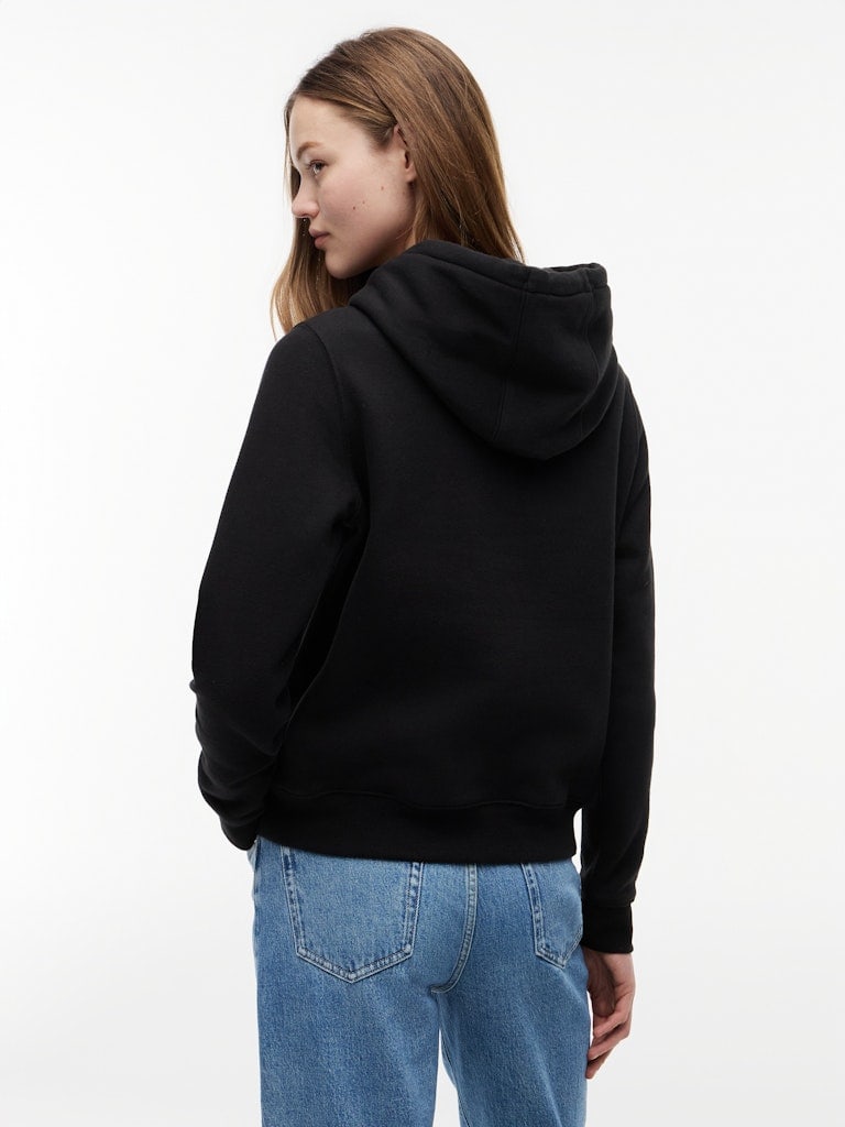 Flag Embroidery Brushed Fleece Hoody