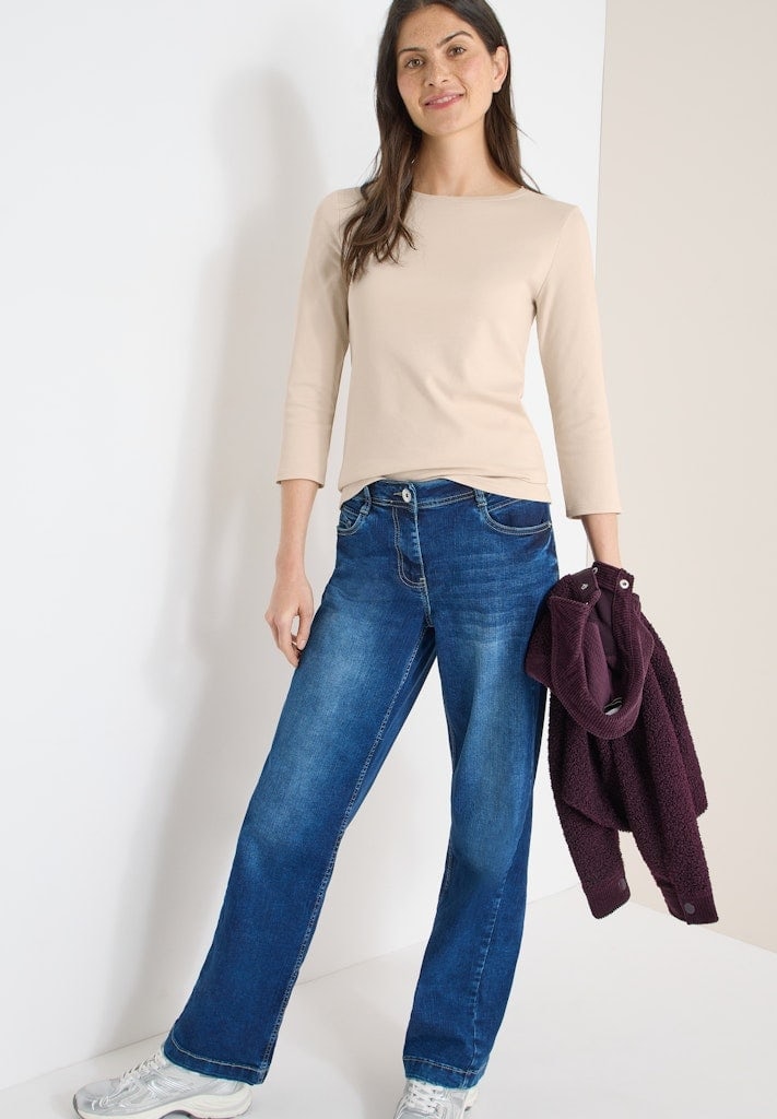 Basic Shirt in Unifarbe