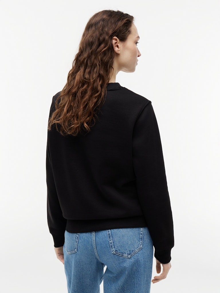 Flag Embroidery Brushed Fleece Sweatshirt