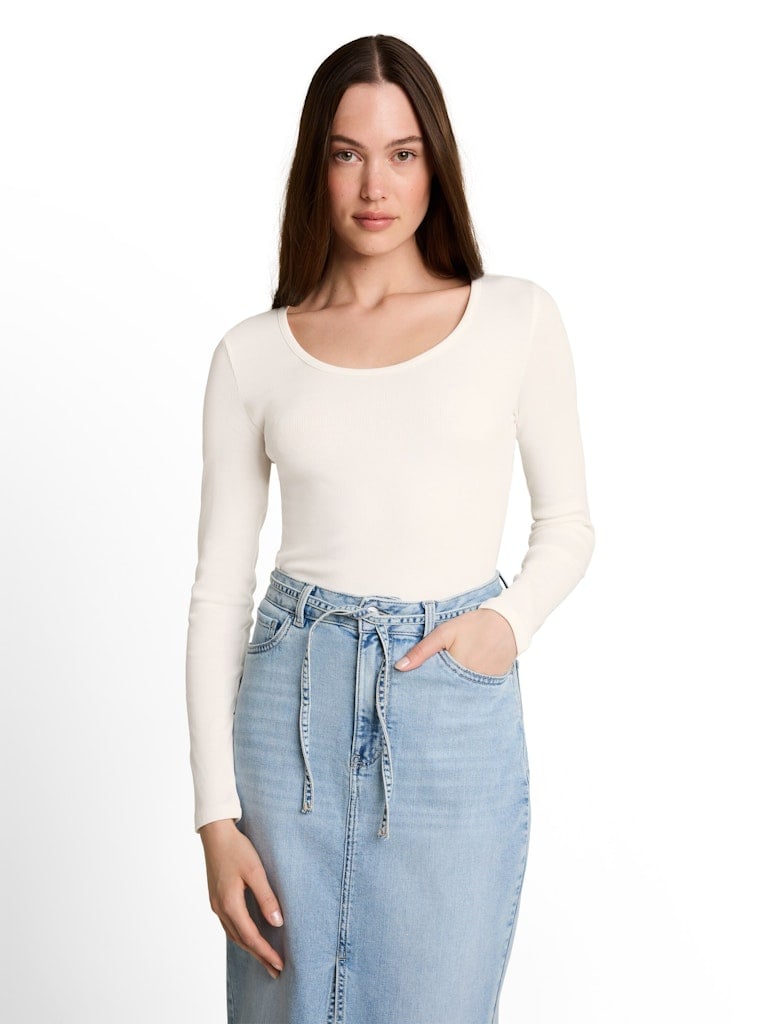 Langarmshirt mit Spitze
