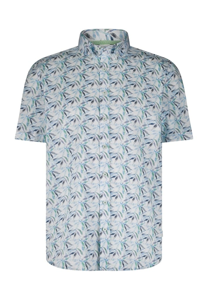 Shirt SS Print Satin