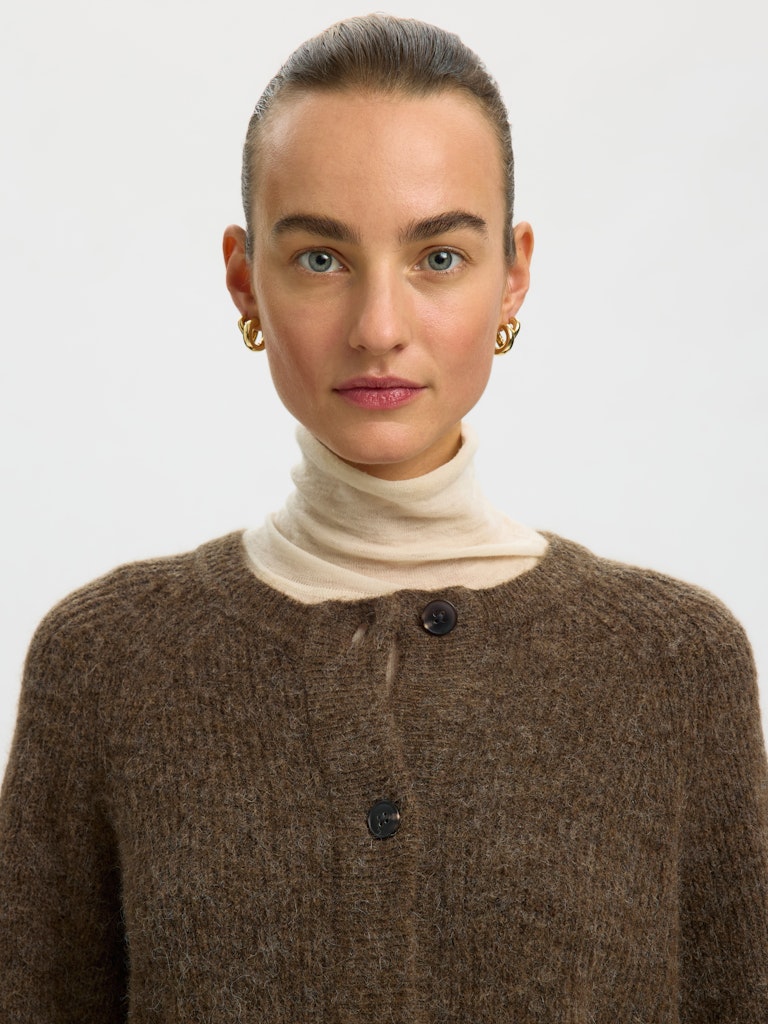 SLWLULU LS KNIT SHORT CARDIGAN NOOS