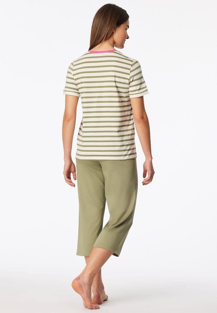 Schlafanzug 3/4, kurzarm