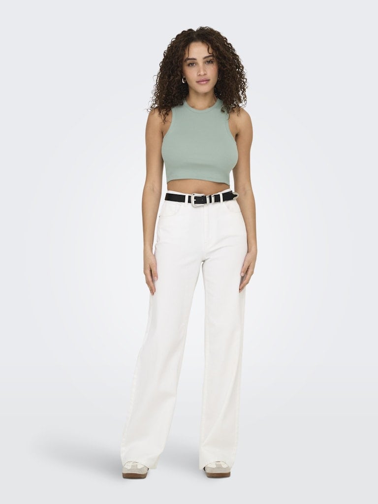 ONLVILMA S/L CROPPED TANK TOP JRS NOOS