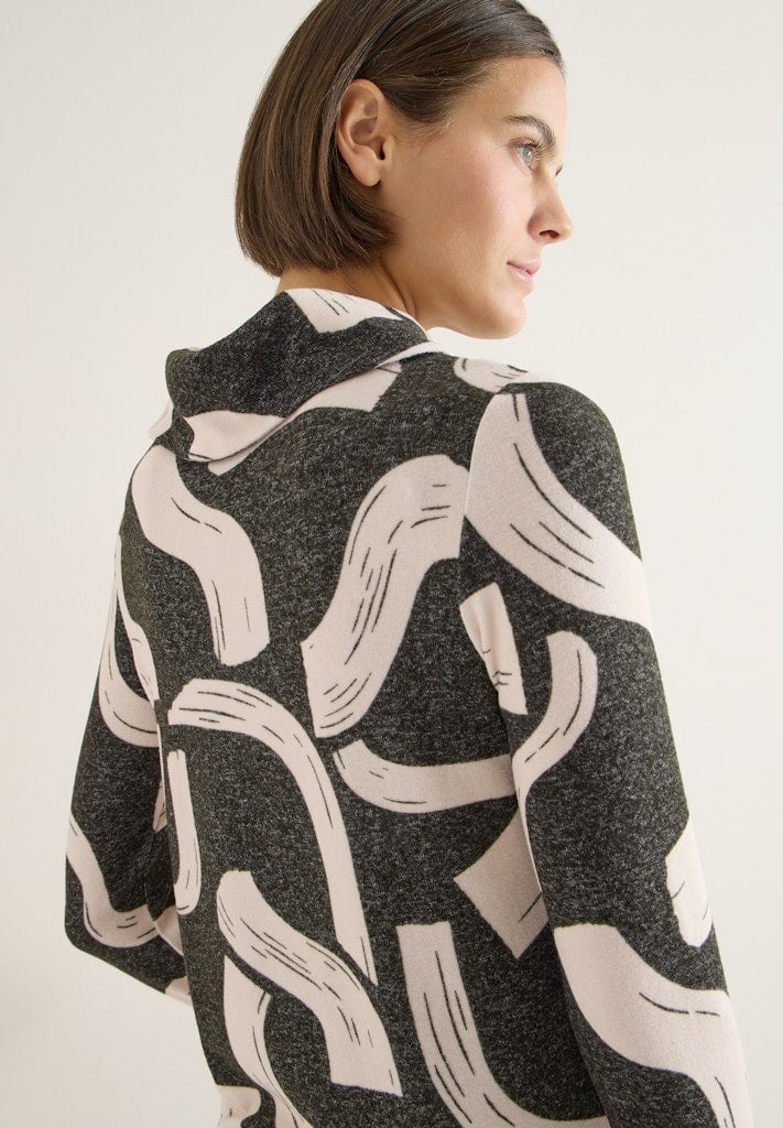 Gemustertes Melange Shirt