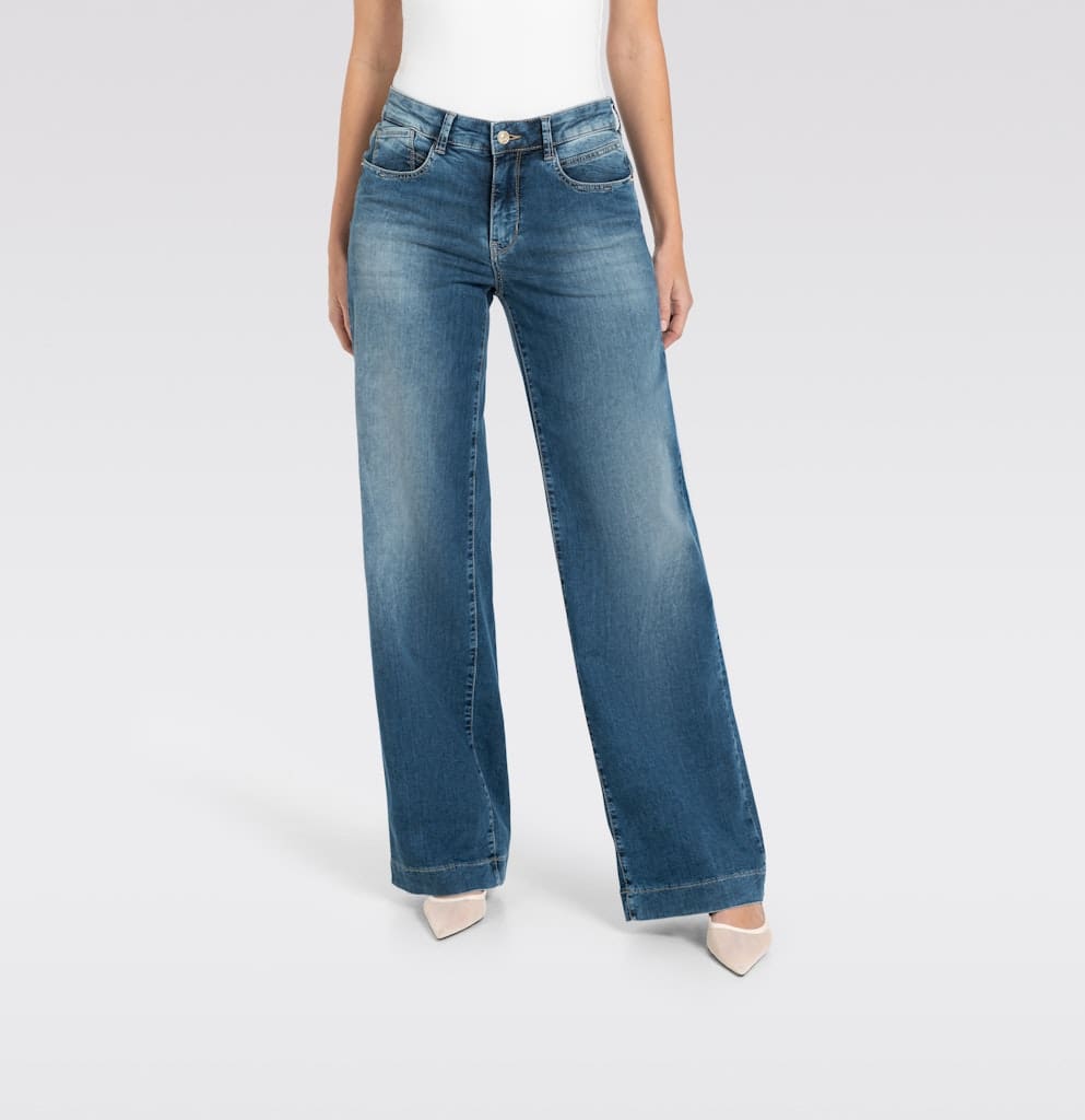 MAC JEANS - RICH PALAZZO, Light weight denim