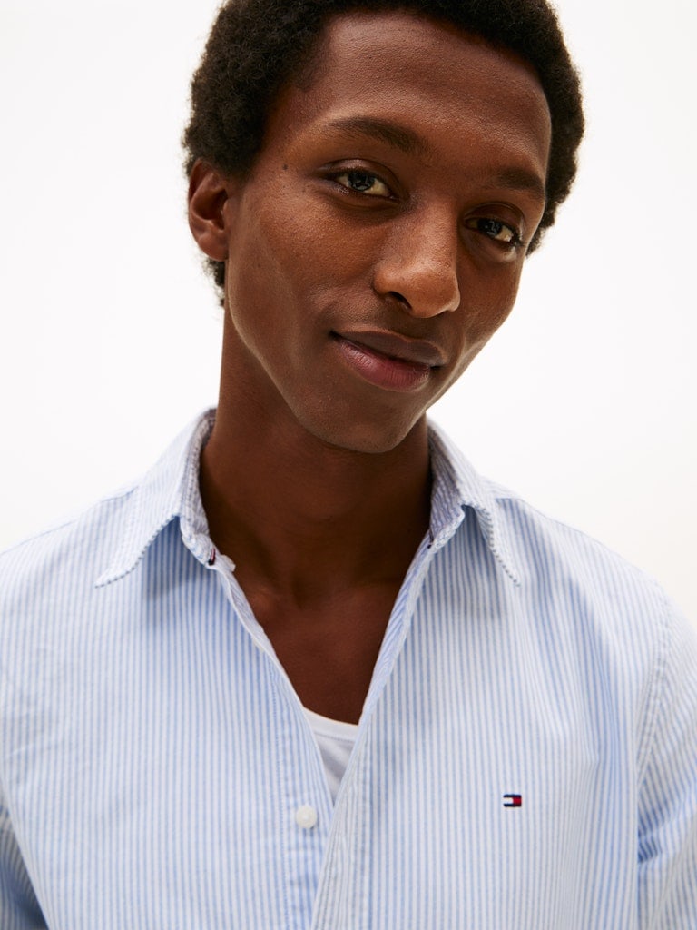 Regular Fit Stripe Button-Down Oxford Shirt