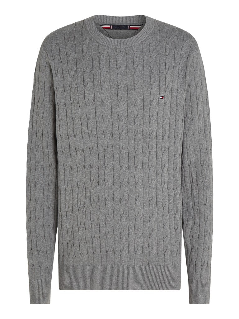 CLASSIC COTTON CABLE CREW NECK