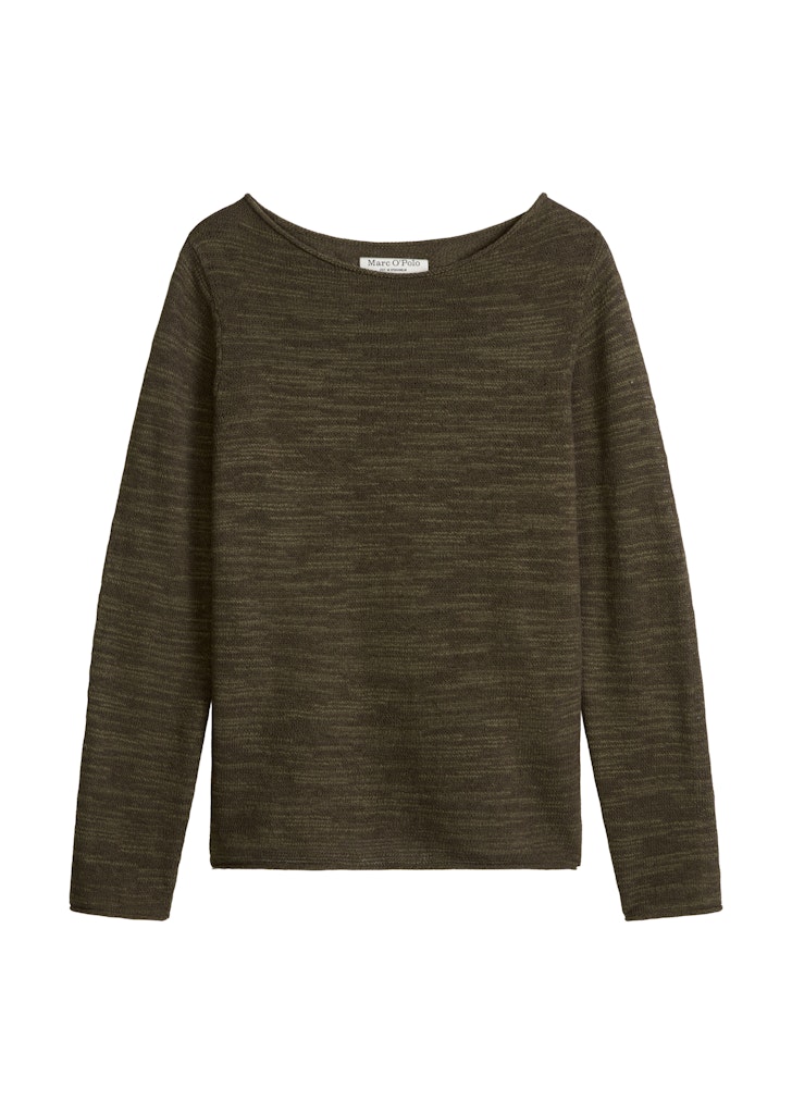 Slub-Pullover slim