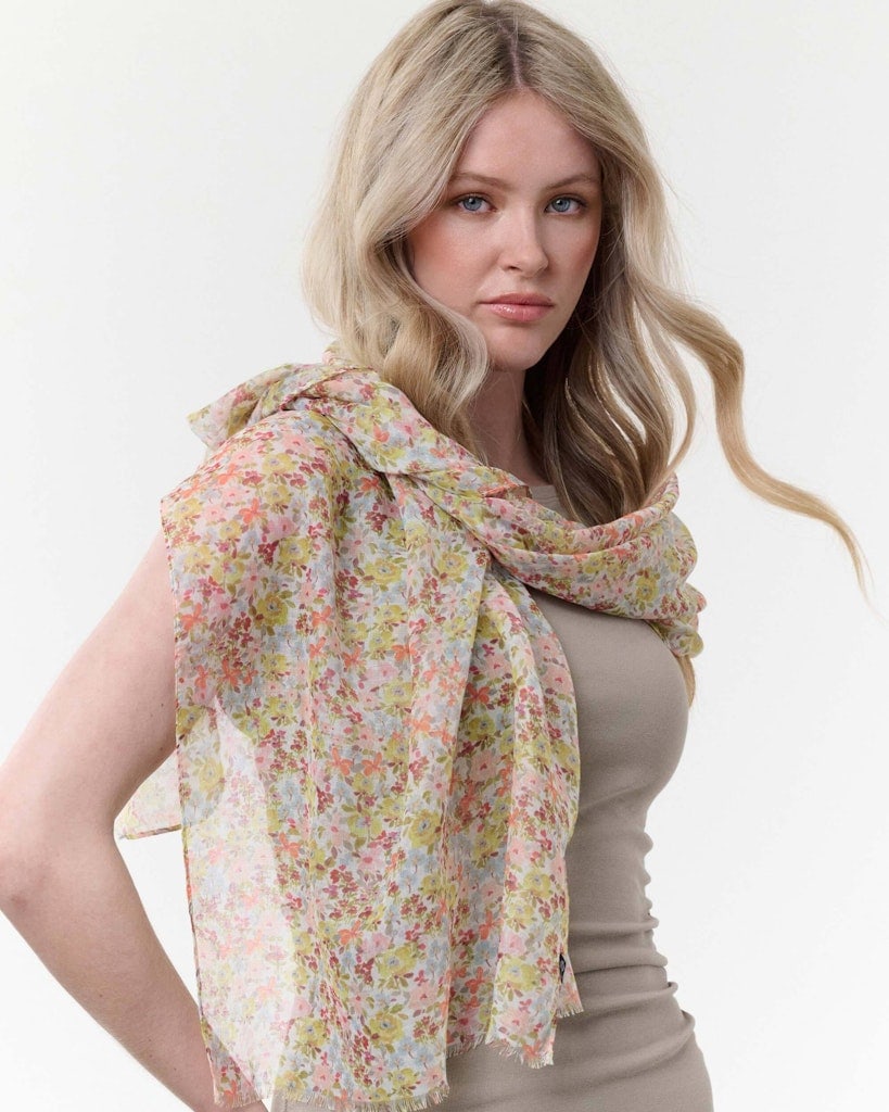 Schal Sustainability Edition - Schal mit Millefleur-Design