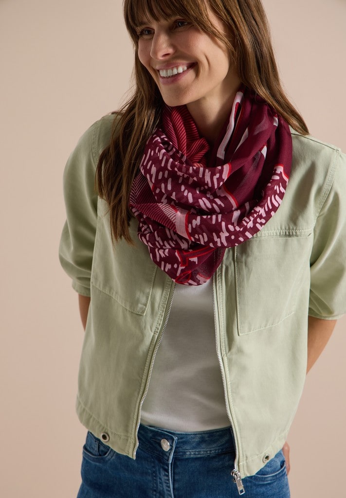 Loop-Schal mit Patchwork-Print