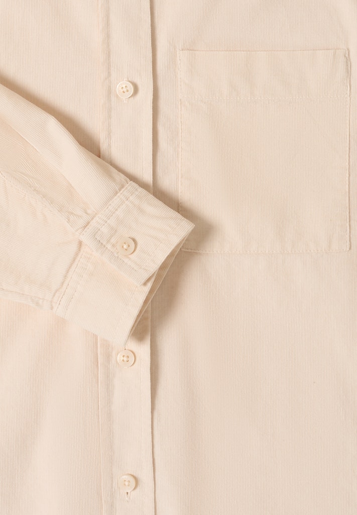 Hemdbluse in Unifarbe