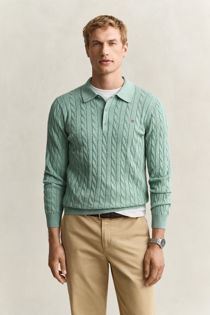 COTTON CABLE POLO