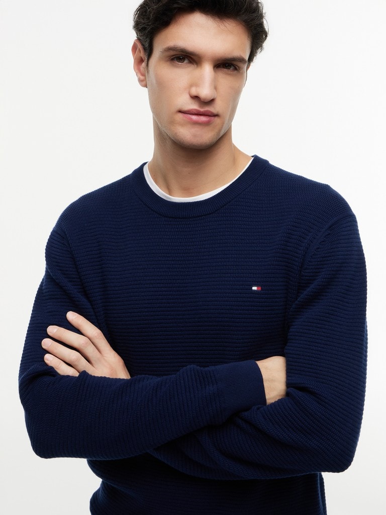 SEASONAL STRUCTURE CREW NECK