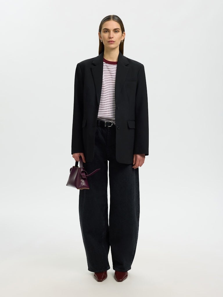 SLWESSENTIAL SS STRIPED BOXY TEE NOOS