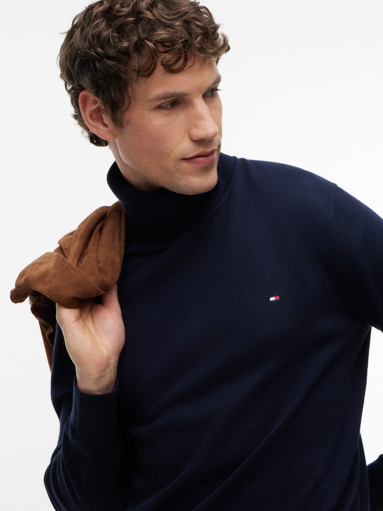 PIMA ORG CTN CASHMERE ROLL NECK