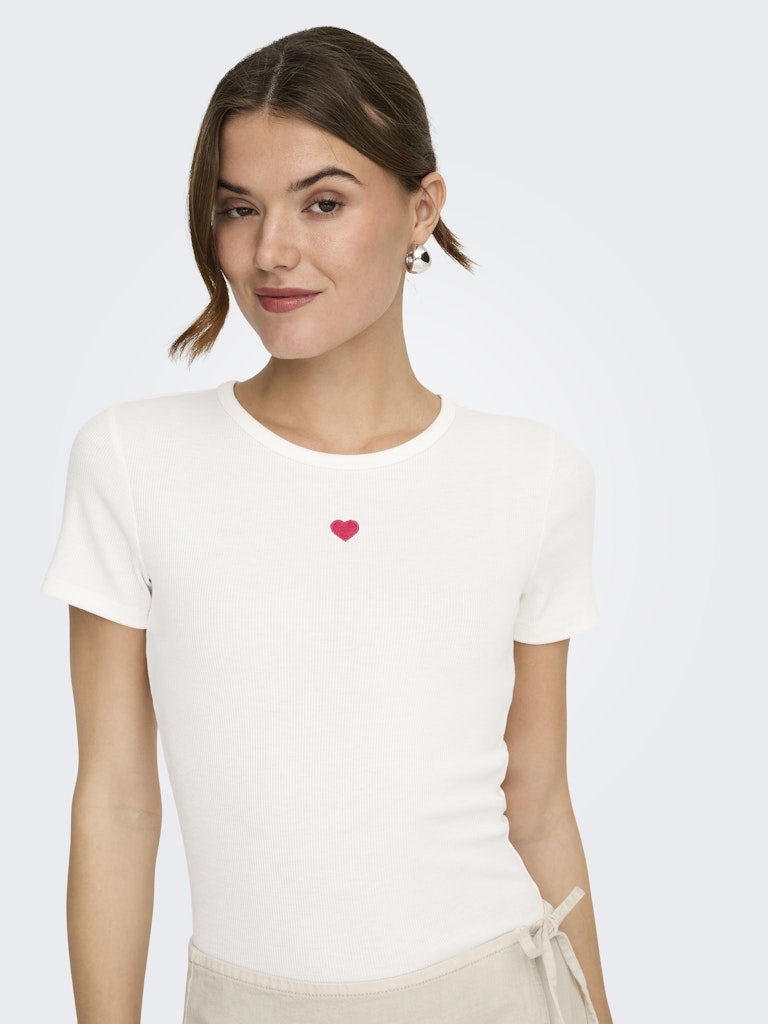 ONLELVA JUNE EMB S/S TEE JRS NOOS