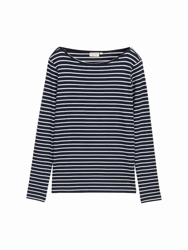 Langarmshirt mit Streifenmuster