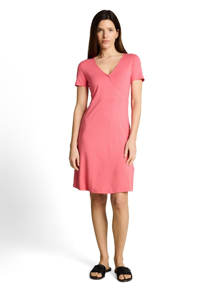 Jerseykleid in Wickel-Optik
