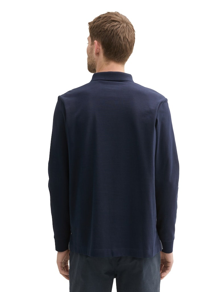 Langarm Piqué Poloshirt