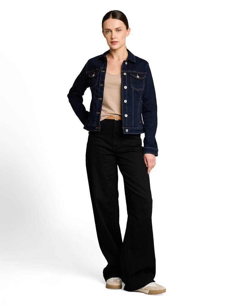 Slim Fit Top mit Rundhalsausschnitt