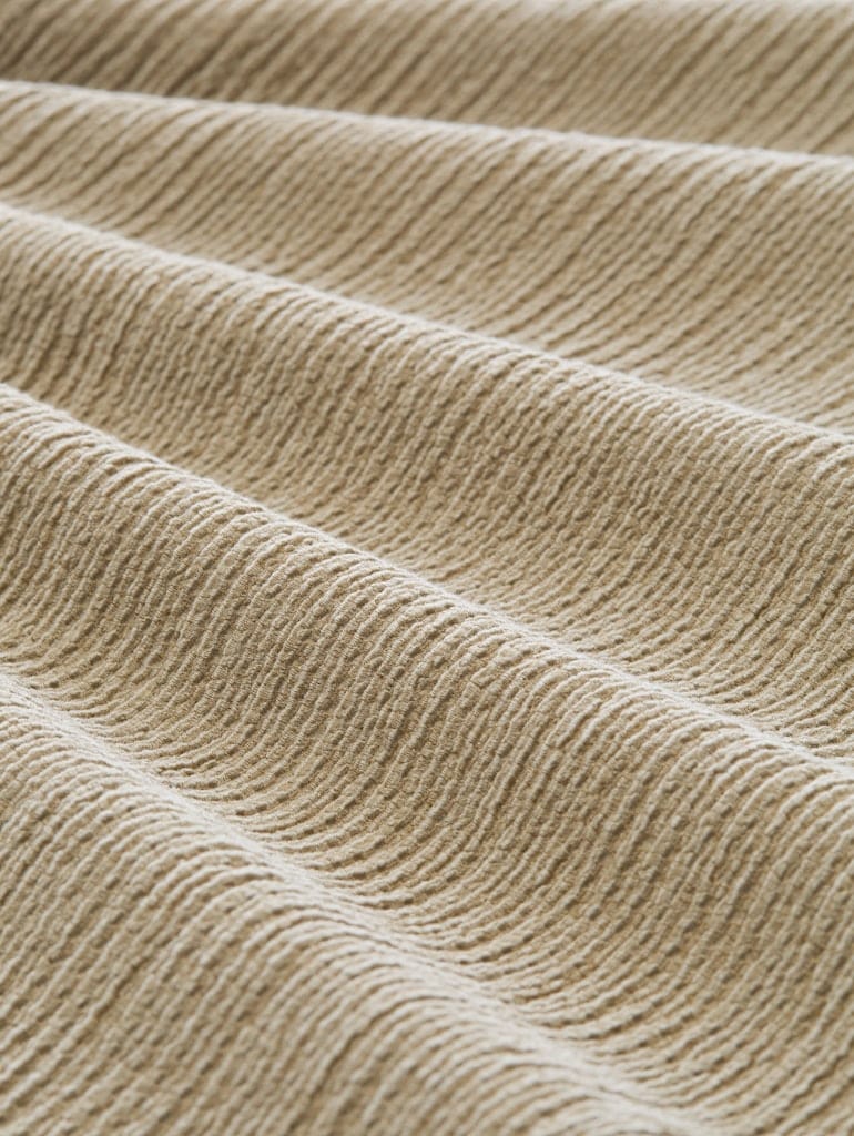 Crinkle T-Shirt mit V-Ausschnitt