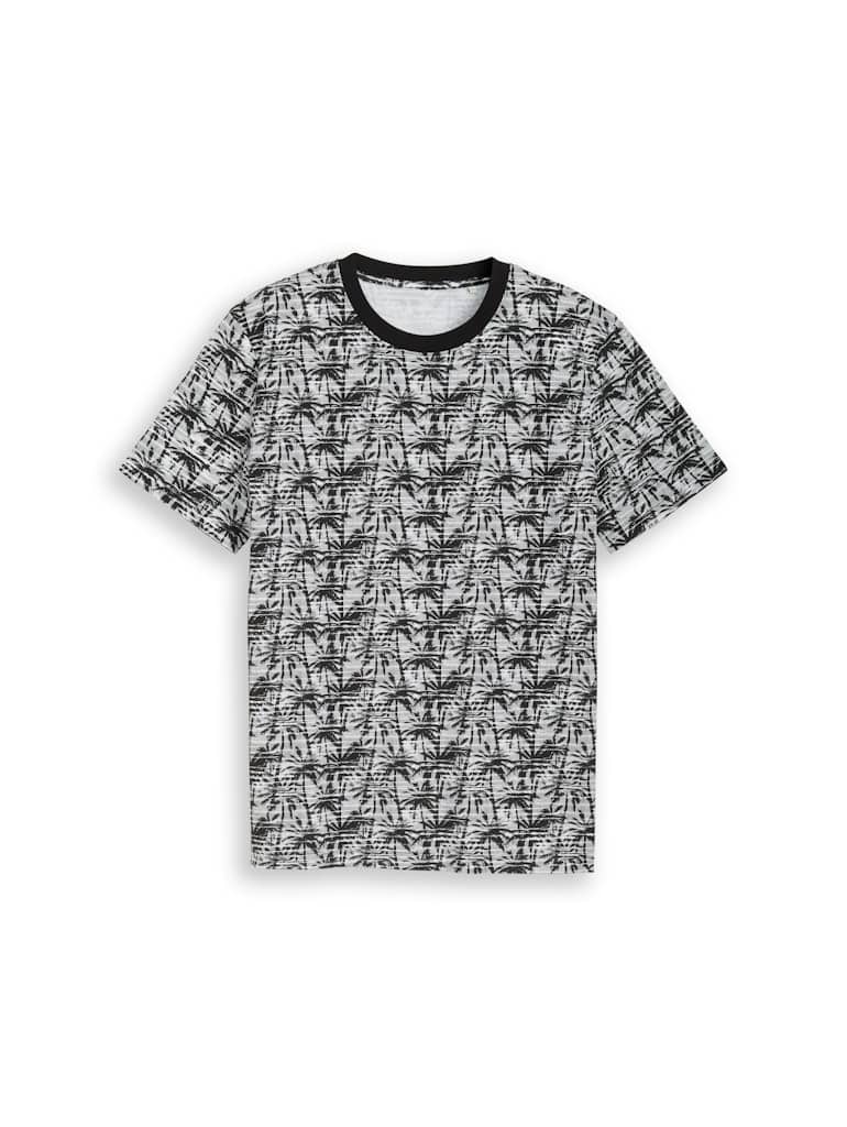 T-Shirt mit Palmenprint