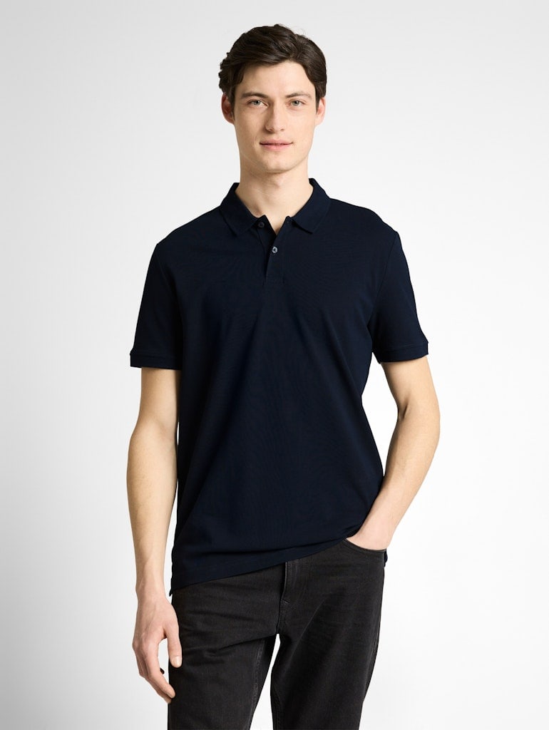 Piqué Poloshirt aus Baumwolle