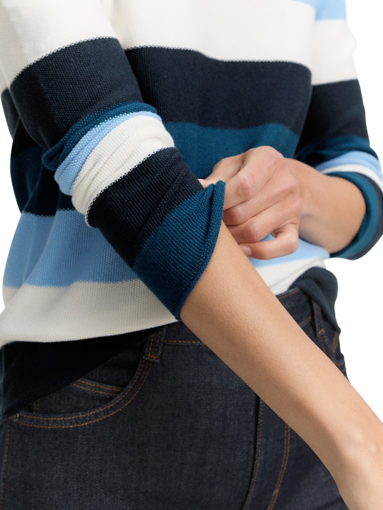 Strickpullover mit Rundhalsausschnitt