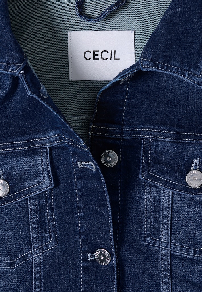 Jeansjacke mit Brusttaschen und Knöpfen
