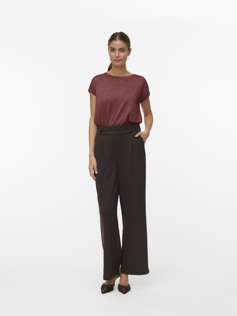 VMLAVA GLITTER SS TOP STRIPE LX JRS NOOS
