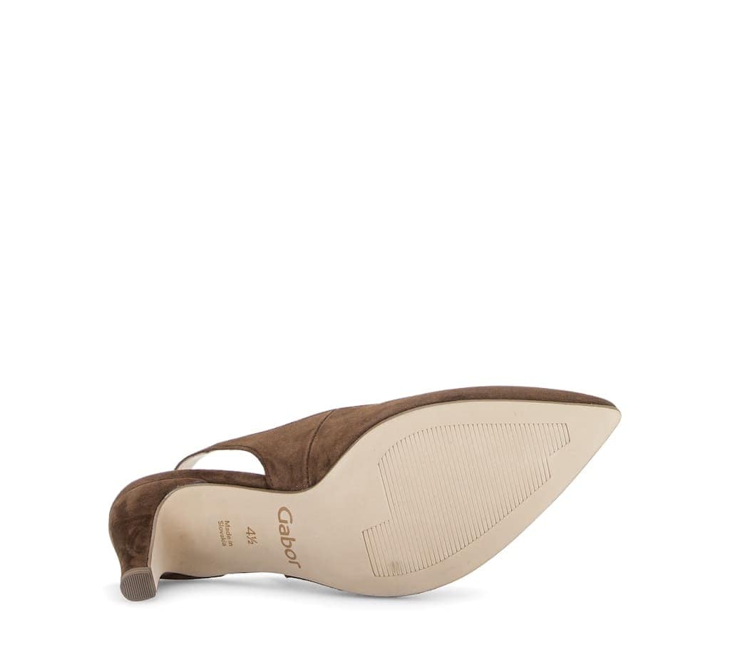 Slingpumps Rauleder braun