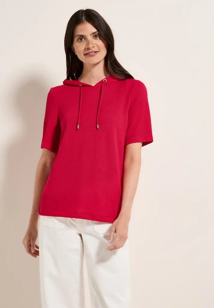 Crepe Hoodie-Shirt