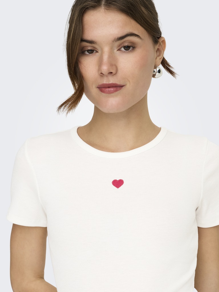 ONLELVA JUNE EMB S/S TEE JRS NOOS