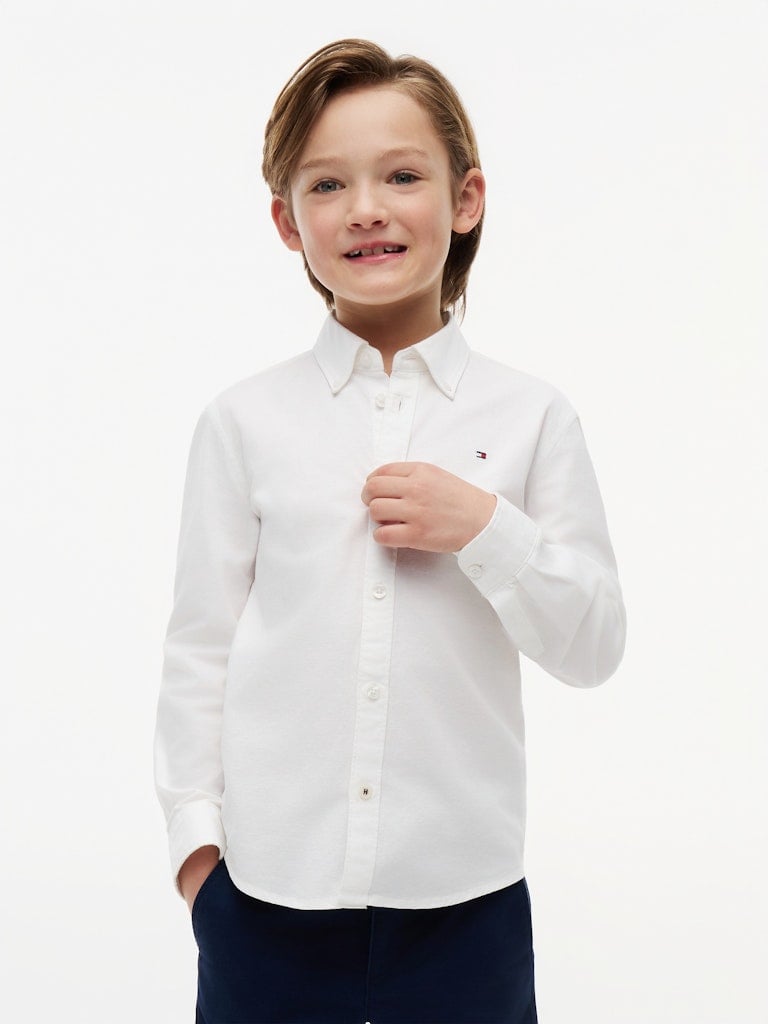 BOYS STRETCH OXFORD SHIRT L/S