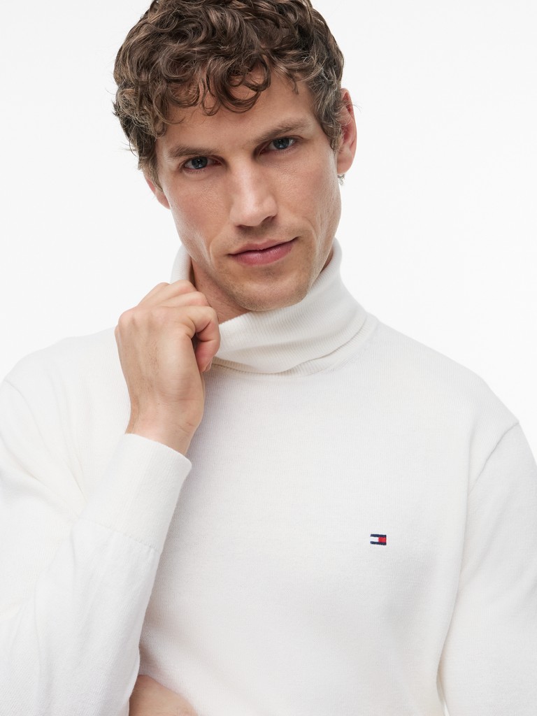PIMA ORG CTN CASHMERE ROLL NECK