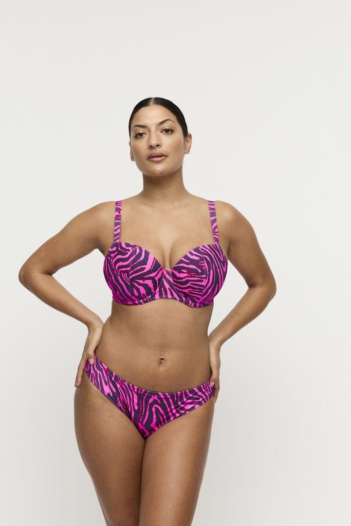 MALABO hot pink zebra Unterlegter Bikini Balconette
