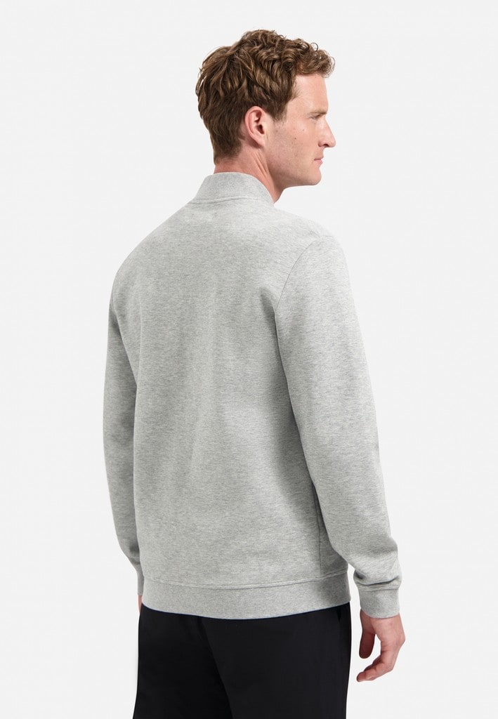 Sweater Full Zipper Pique Bomber