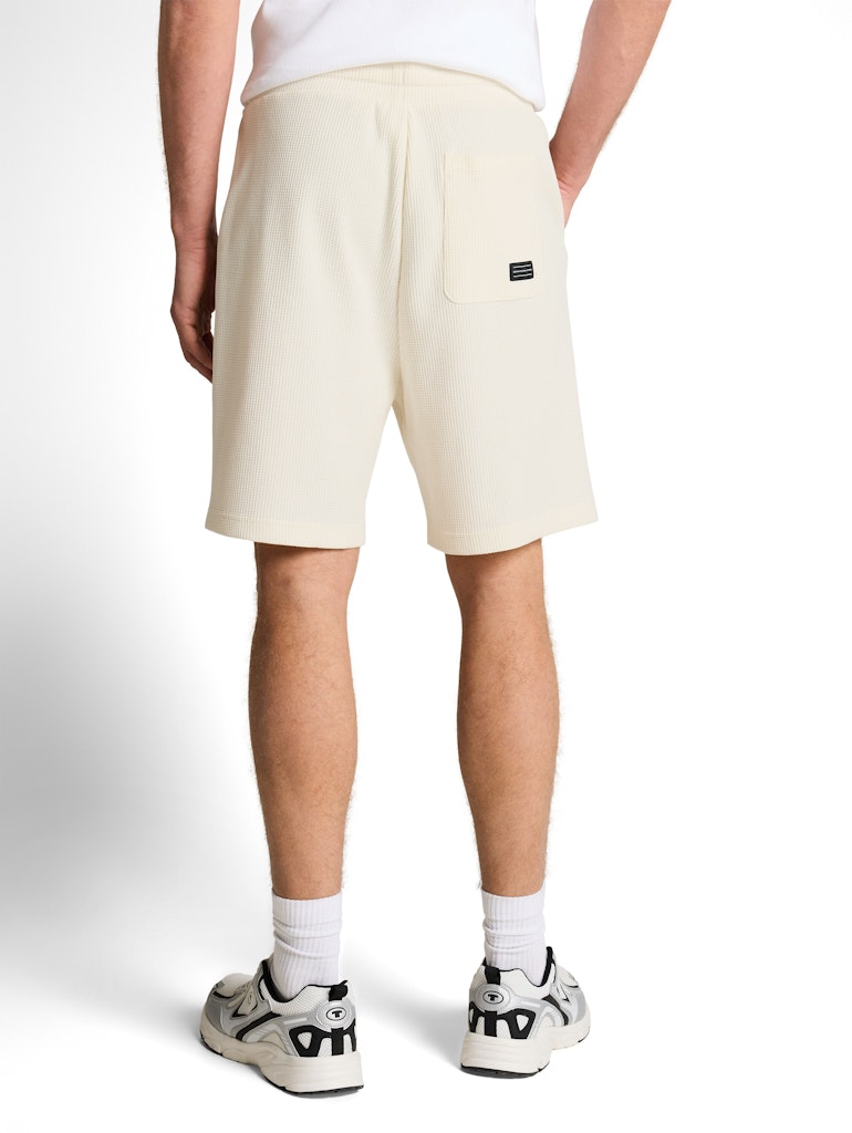 Relaxed Shorts mit Waffelstruktur