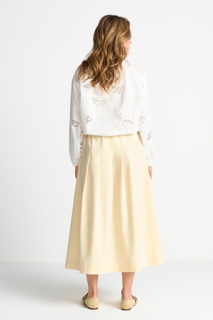 Midi cotton skirt