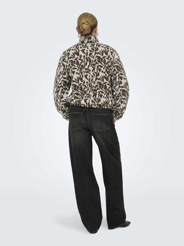 ONLNEW DALLAS L/S HIGHNECK ZIP SWT NOOS